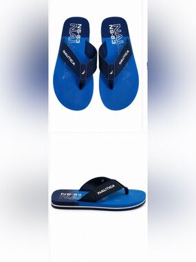 Men’s Nautical NS-83 Athletic Beach Flip Flops Size 9.5
